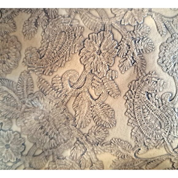 Darcy Marks London Tooled Floral Light Brown Large Leather Handbag Tote Bag - Picture 11 of 15